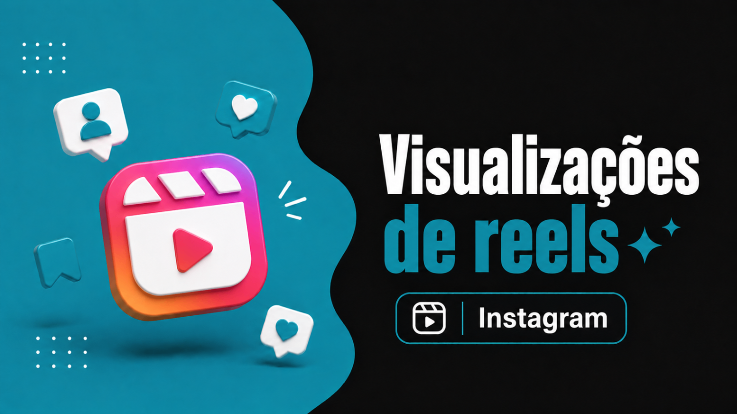 1.000 • Visualizações de reels/vídeo • Instagram