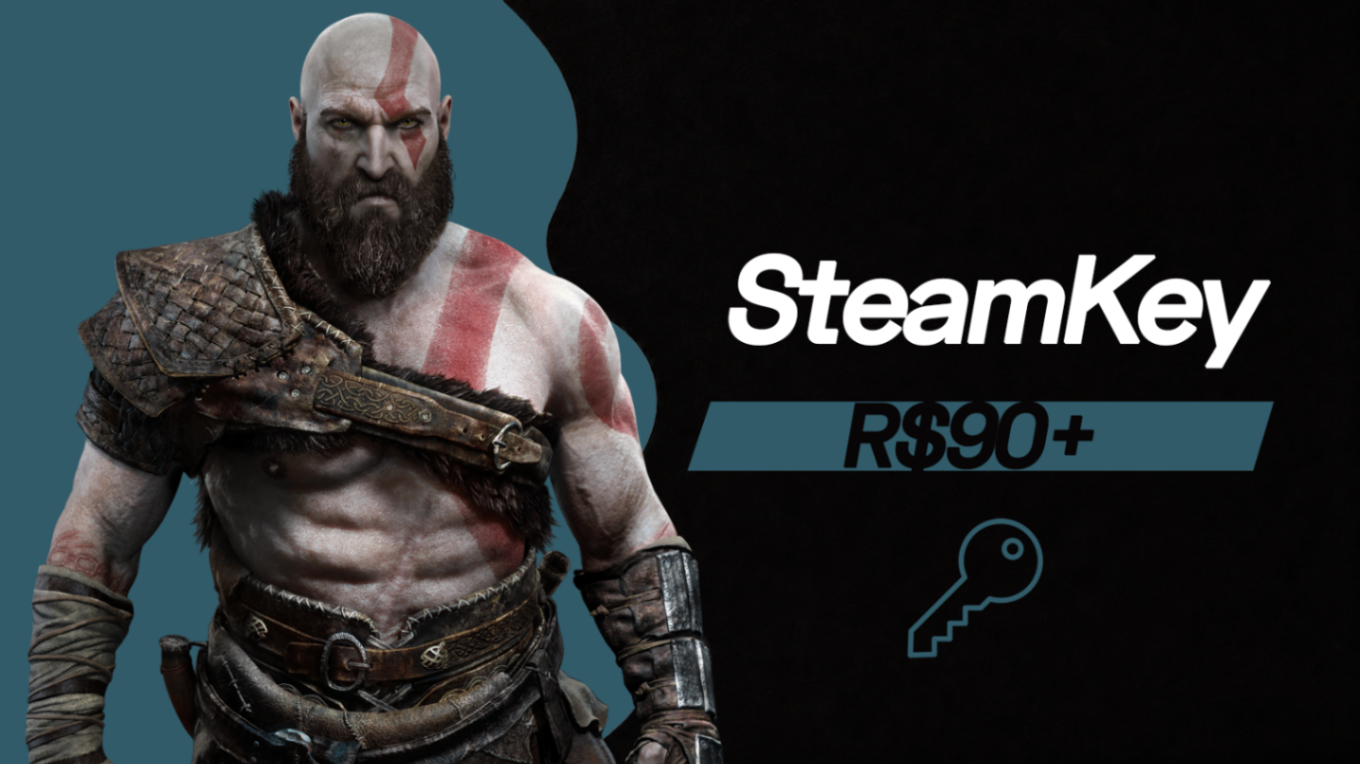 🔑 Steam Key aleatória jogos acima de R$90+
