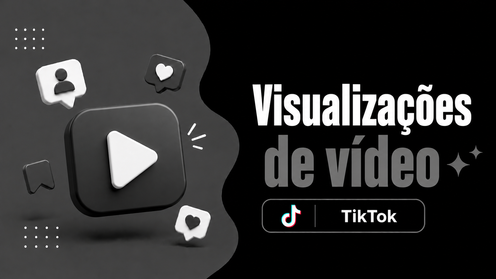Visualizações vídeo • Tiktok